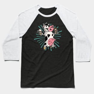 Cow Milk Icecream Baseball T-Shirt